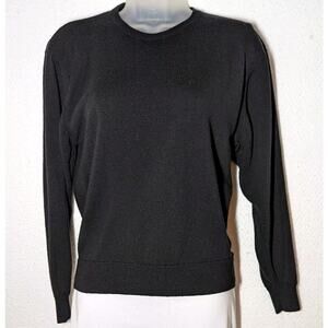 STRAVEN Women Sz US 4 UK 36 Black Sweater Pure New Wool Made in England